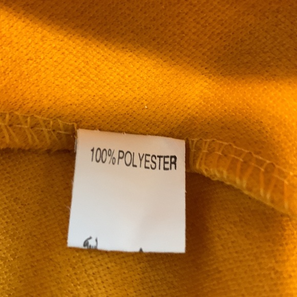 Blazer in soft 100% polyester, turmeric colour, size XXL. - Picture 7 of 8